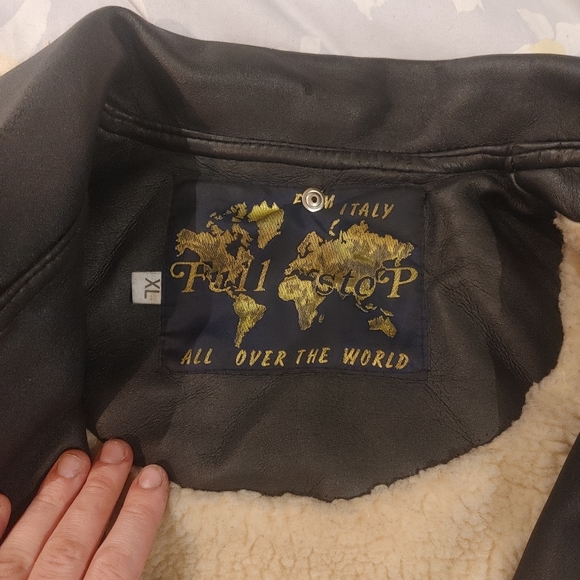 Mens Biker Style authentic leather coat - Picture 8 of 8